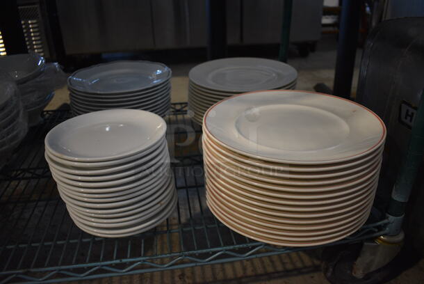 ALL ONE MONEY! Tier Lot of Various White Ceramic Plates and Pasta Bowls - Image 4 of 4