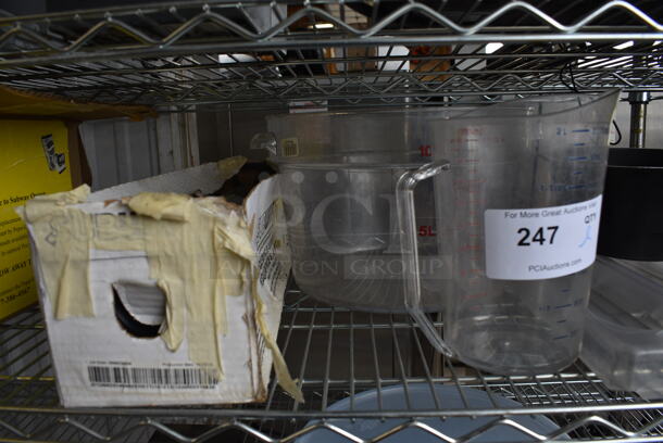 ALL ONE MONEY! Lot of Poly Pitcher, Bin and Plastic Wrap Roll! - Image 2 of 3