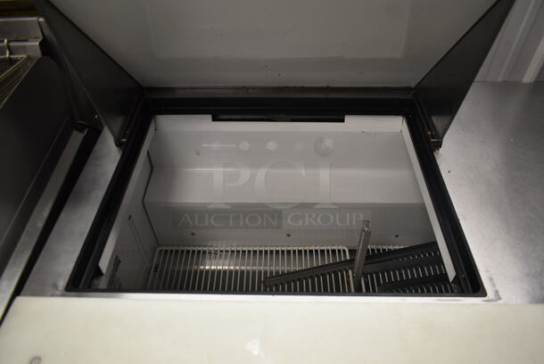 2014 True TSSU-48-12M-B Stainless Steel Commercial Sandwich Salad Prep Table Bain Marie Mega Top on Commercial Casters. 115 Volts, 1 Phase. Tested and Working! - Image 3 of 6