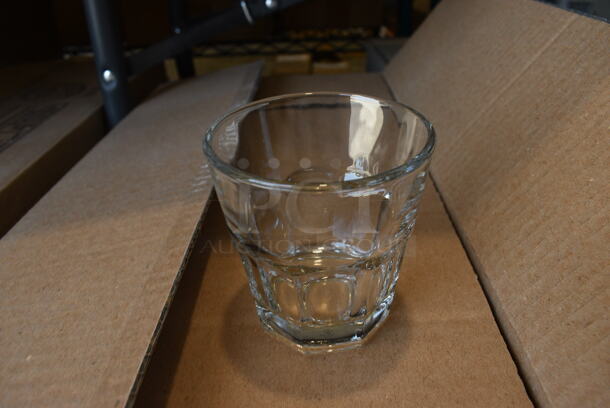 36 BRAND NEW IN BOX! Anchor 90007 8 oz New Orleans Rocks Glasses. 3x3x3.5. 36 Times Your Bid!