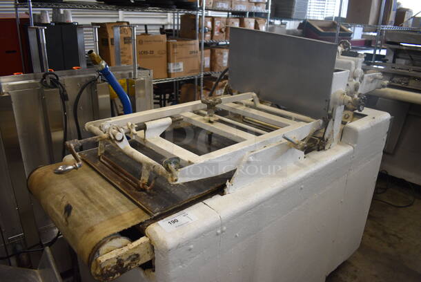 Metal Commercial Floor Style Dough Sheeter on Commercial Casters. 250 Volts, 1 Phase. 89x34x54 - Image 8 of 8