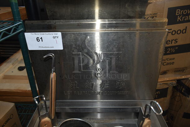 2021 Pantin LT-GF150K Stainless Steel Commercial Floor Style Natural Gas Powered Pasta Cooker / Japanese Noodle Cooker w/ Metal Fry Baskets. 130,000 BTU. - Image 3 of 7