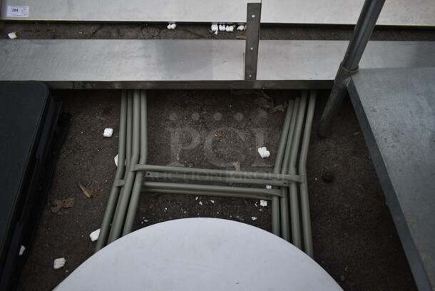 2 Round Folding Tables. 2 Times Your Bid! - Image 2 of 4