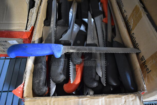 70 SHARPENED Stainless Steel Knives Including Serrated. 70 Times Your Bid! - Image 5 of 5