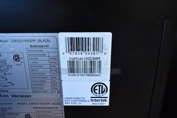 BRAND NEW SCRATCH AND DENT! Danby DIM32D1BSSPR 32lb 15" Stainless Steel Built-In Ice Maker. 115 Volts, 1 Phase. Tested and Working! - Image 8 of 8