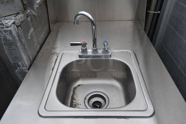 QualServ WMSC24MS Stainless Steel Commercial Single Bay Portable Sink w/ Faucet and Handles on Commercial Casters. 120 Volts, 1 Phase. - Image 4 of 9