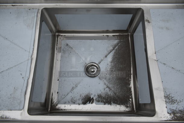 BRAND NEW SCRATCH AND DENT! Regency 600S12323224 Stainless Steel Commercial Single Bay Sink w/ Dual Drain Boards. No Legs. - Image 3 of 7