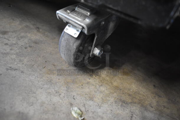 Metal Commercial Floor Style Bakery Display Case Merchandiser on Commercial Casters. - Image 2 of 6