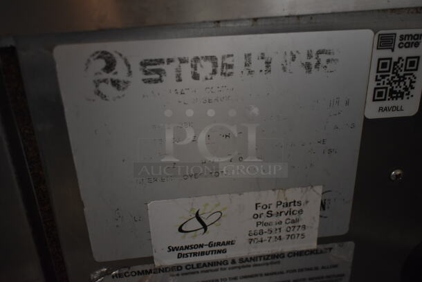 Stoelting Stainless Steel Commercial Countertop Air Cooled 2 Flavor w/ Twist Soft Serve Ice Cream Machine w/ Mixing Head Attachment. 208-240 Volts, 1 Phase.  - Image 8 of 8