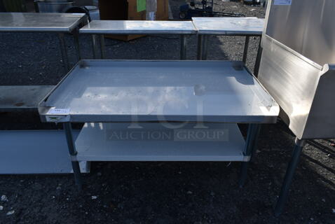 BRAND NEW SCRATCH AND DENT! Regency 600ES3048G Stainless Steel Commercial Equipment Stand w/ Under Shelf. 