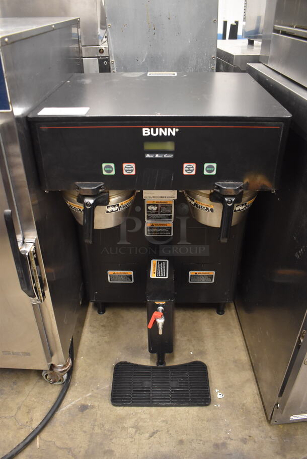 2011 BUNN 34600.0034 Commercial Black Electric Countertop Dual Coffee Brewer. 120/240V. 1 Phase. 