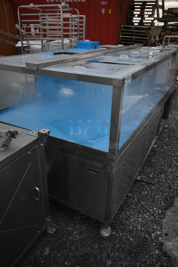 Stainless Steel Commercial Floor Style Aquarium. - Image 10 of 11