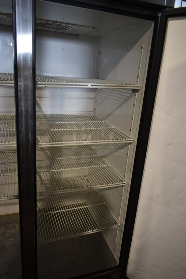 2012 True TG2R-2S ENERGY STAR Stainless Steel Commercial 2 Door Reach In Cooler w/ Poly Coated Racks on Commercial Casters. 115 Volts, 1 Phase. Tested and Working! - Image 7 of 7