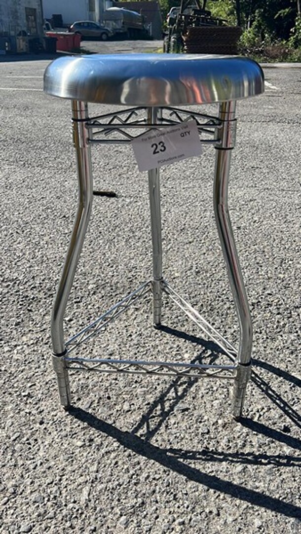 stainless steel Round Bar Stool 