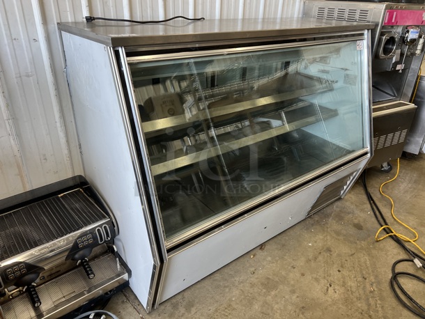 2012 Leader HDL72 S/C Metal Commercial Floor Style Deli Display Case Merchandiser. 115 Volts, 1 Phase. 72x33x54. Tested and Working!