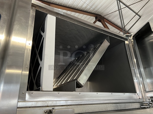 2013 Alto Shaam 10.10 ESVH Stainless Steel Commercial Electric Powered Combi Convection Oven w/ Ventless Hood and Equipment Stand on Commercial Casters. 208-240 Volts, 3 Phase. - Image 11 of 11