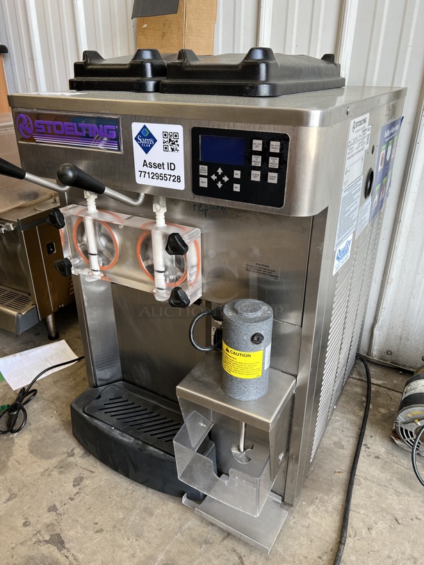 2014 Stoelting Model SF121-38I2 Stainless Steel Commercial Countertop Air Cooled 2 Flavor w/ Twist Soft Serve Ice Cream Machine. 208-240 Volts, 1 Phase. 22x33x35 - Image 2 of 10