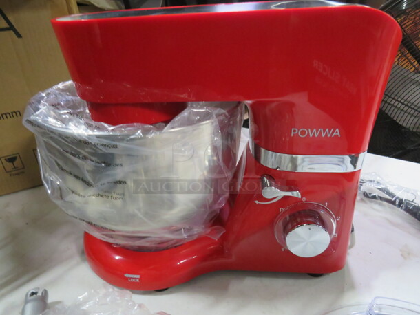 One Powwa Stand Mixer With Bowl, Guard, Whip, Hook And Paddle. #SM-1503H - Image 3 of 4