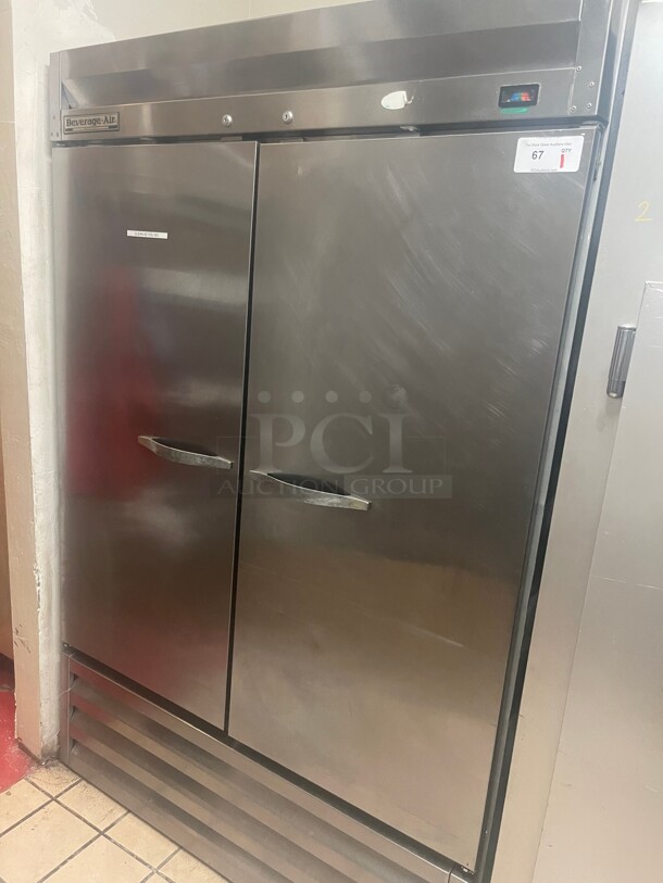 Working! Beverage Air Two Door Cooler 115 Volt NSF Tested and Working! - Image 1 of 6