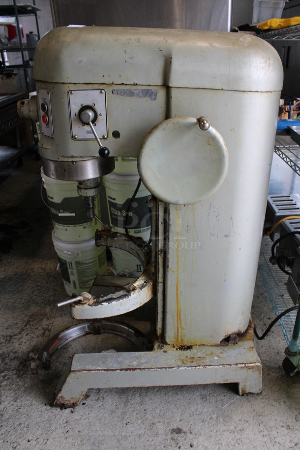 Hobart Model H-600 Metal Commercial Floor Style 60 Quart Planetary Dough Mixer w/ Bowl Adapter. 200 Volts, 3 Phase. 28x36x55 - Image 2 of 8