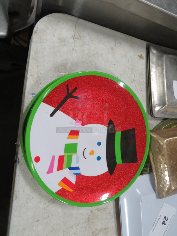 11 Inch Snowman Plate. 4XBID - Image 1 of 1