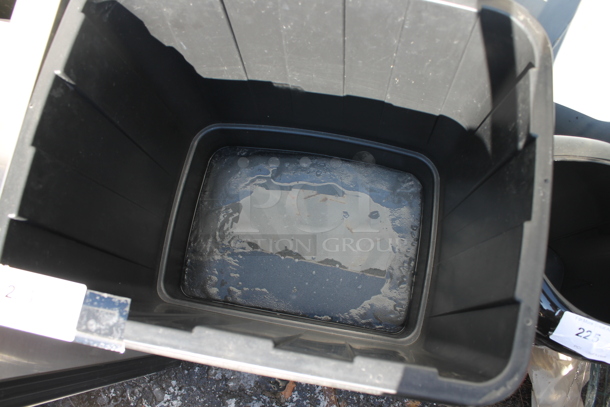 Black Poly Portable Ice Bin on Commercial Casters. - Image 2 of 3