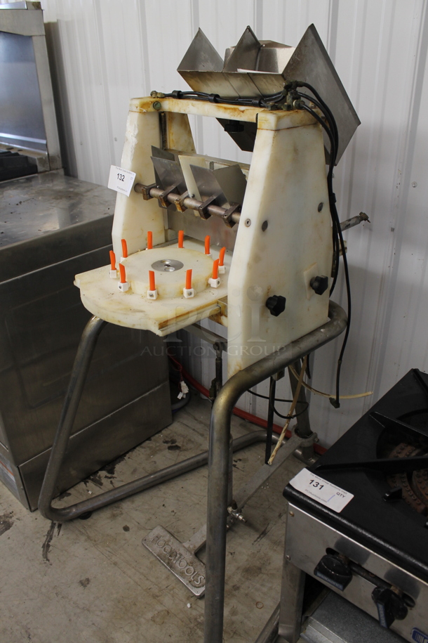 Food Tools CS-1A Metal Commercial Floor Style Cake / Pie Slicer - Image 2 of 3