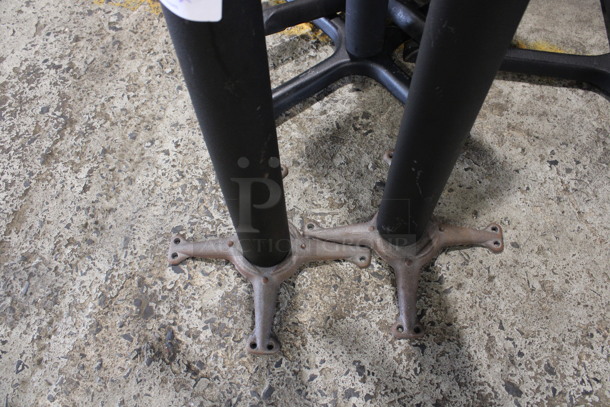 2 Black Metal Straight Leg Table Bases. 20x6x28. 2 Times Your Bid! - Image 4 of 5