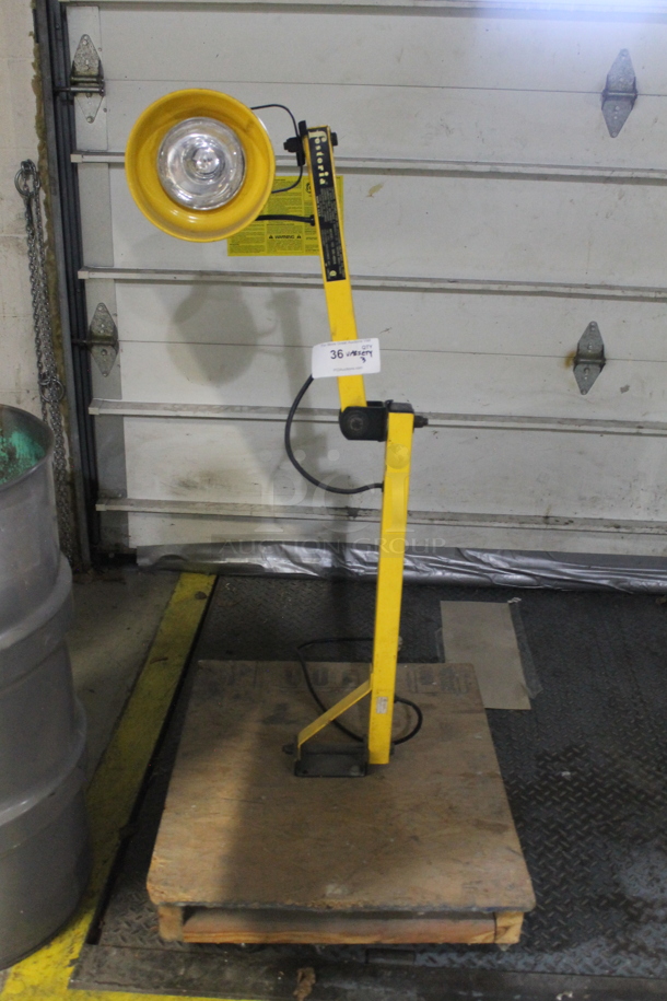 ALL ONE MONEY! Lot of Various Items Including Metal Barrel and Yellow Light Fixture. BUYER MUST REMOVE. - Image 2 of 5