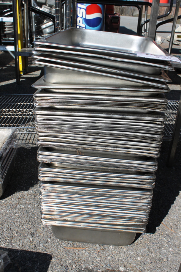 ALL ONE MONEY! Lot of Stainless Steel Full Size Drop In Bins. - Image 3 of 3