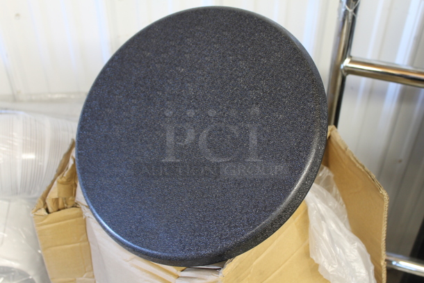 BRAND NEW SCRATCH AND DENT! National Public Seating MTS1216-MDPECR 12' Mobile MDF Gray Folding Cafeteria Table. Comes w/ 16 BRAND NEW IN BOX Seats - Image 3 of 5