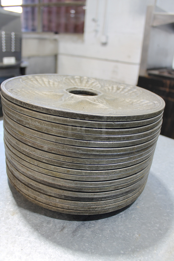 18 Metal Plates w/ 6 Shell Cut Out. 18 Times Your Bid! - Image 2 of 3