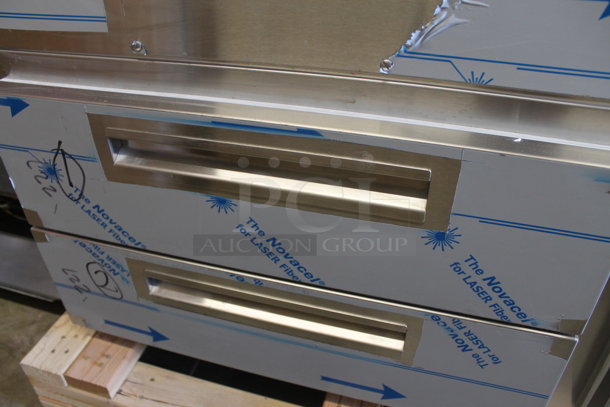 BRAND NEW SCRATCH AND DENT! 2022 Omniteam Low Voltage Lighting Refer Base and Cold Pans 4 Drawer Chef Base w/ Refrigerated Drop In. 208-230 Volt 1 Phase - Image 6 of 12