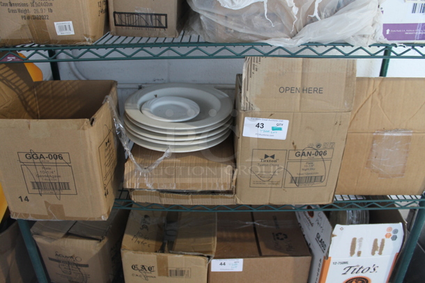 ALL ONE MONEY! Tier Lot of Various Items Including White Ceramic Dishes - Image 1 of 4