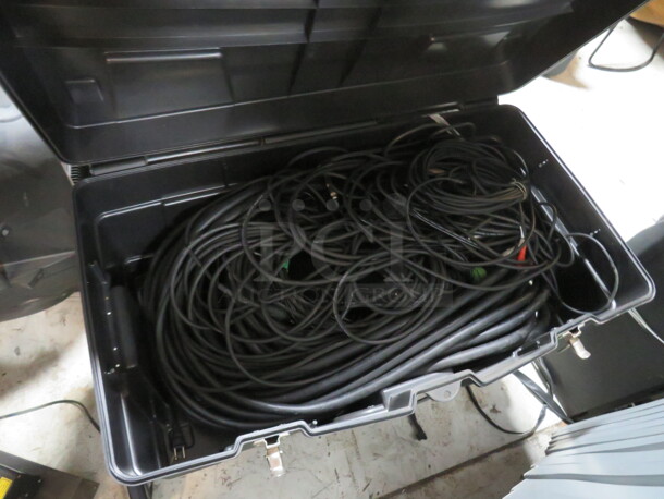 One Contico Case With A Megal Lot Of Stage Cords. - Image 1 of 2