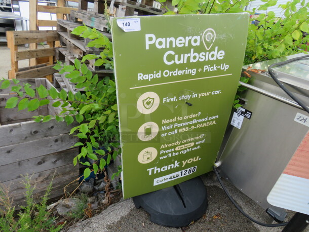 One Sign On A Heavy Duty Stand. - Image 1 of 1