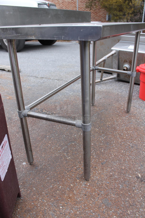 Stainless Steel Table w/ Back Splash.  - Image 3 of 3