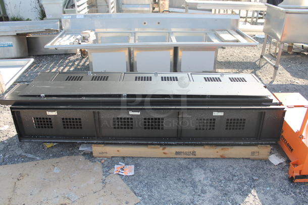 2 BRAND NEW SCRATCH AND DENT!  Black Metal 3 Cubby Lockers. 2 Times Your Bid! - Image 3 of 5