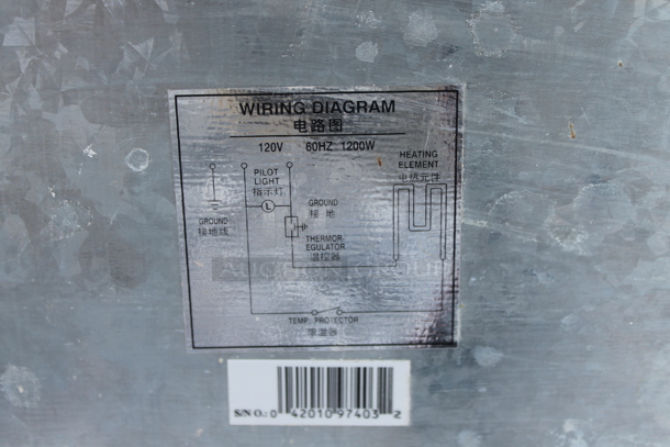 Adcraft Stainless Steel Commercial Food Warmer. - Image 6 of 7