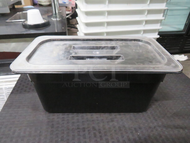 One 1/6 Size 6 Inch Deep Food Storage Container With Lid. - Image 1 of 1