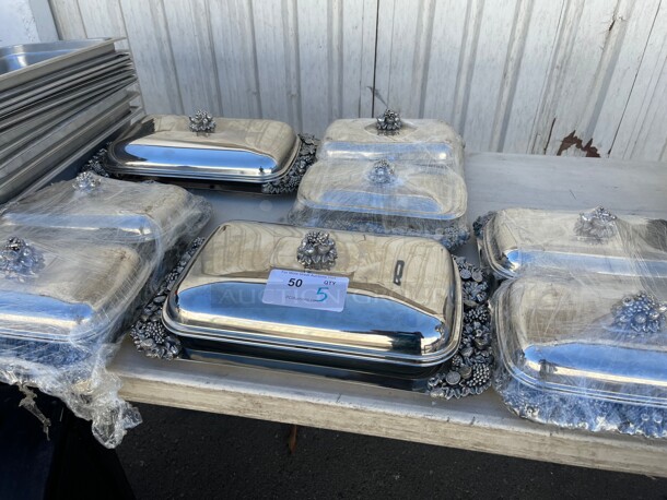 Nice! Commercial Stainless Steel Presentation Plates NSF With Glass Plate - Image 5 of 8