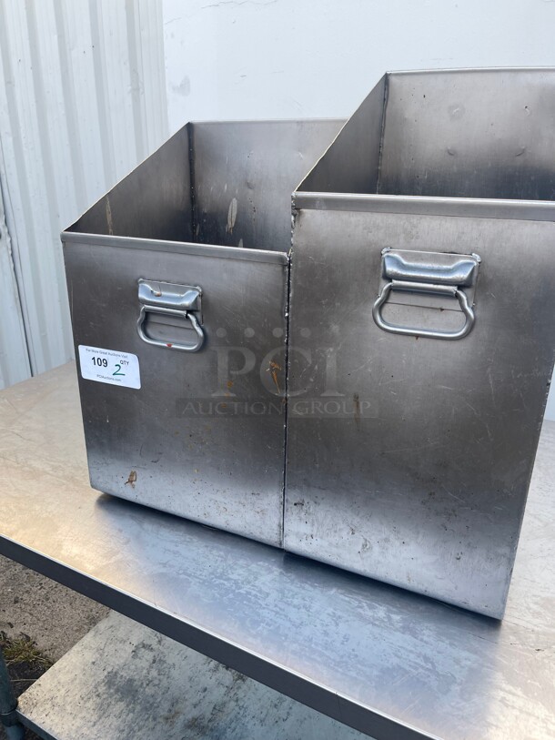 Commercial Heavy Duty Stainless Steel Trash Receptacle NSF 