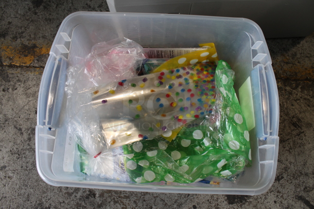 ALL ONE MONEY! Lot of Various Items Including Bags In Clear Bin. - Image 3 of 4