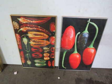 13X21 Framed Picture. 2XBID