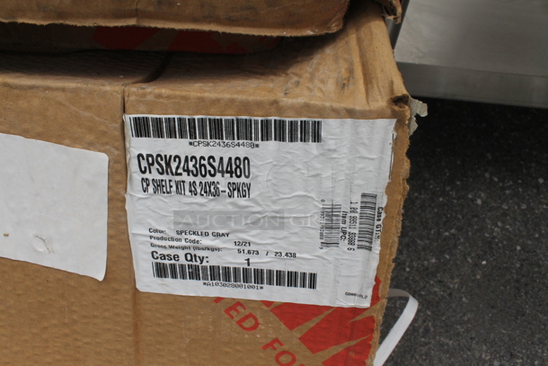 BRAND NEW IN BOX! Cambro CPSK2136S4480 Camshelving® Premium 21" x 36" Shelf Kit with 4 Solid Shelves - Image 3 of 3