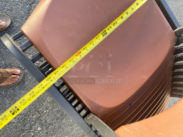 Clean! Heavy Duty Fiber Glass Chairs With Metal Frame NSF - Image 5 of 8