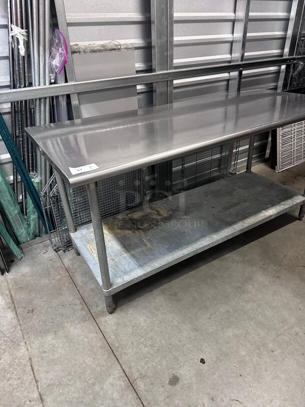 Stainless Steel Commercial Heavy Duty Work Table NSF  - Image 1 of 7