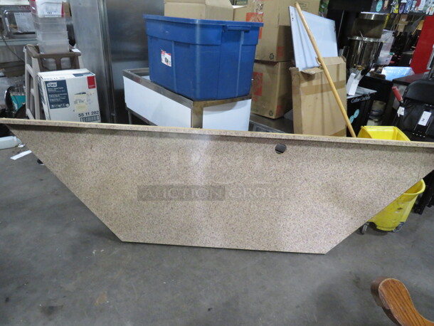 One Laminate Counter Top With Back Splash. 107.5X29 - Image 1 of 1