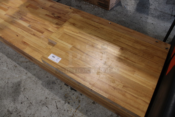 4 Various Wooden Butcher Block Tabletops. 37x24x2, 84x29.5x2, 97x29.5x2, 130x29.5x2. 4 Times Your Bid! - Image 2 of 5