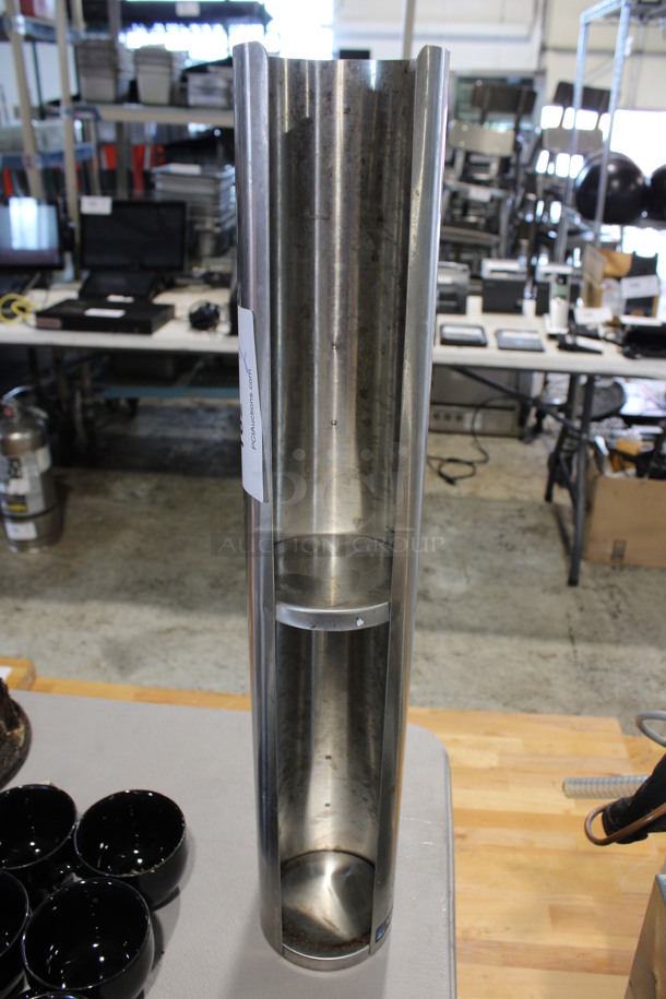 2 Metal Lid Dispenser Chutes. 4x4x23.5. 2 Times Your Bid! - Image 2 of 2